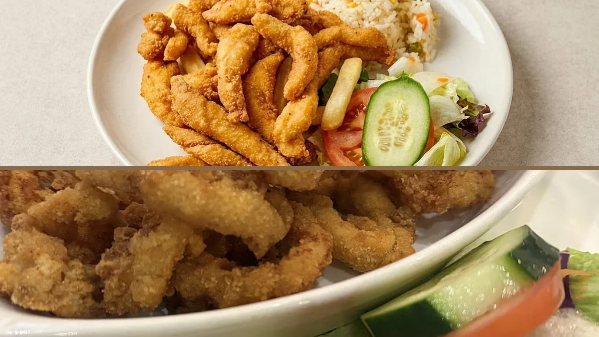 Shrimp dishes served for lunch or dinner.